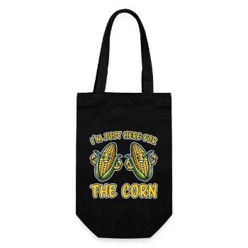 Corn on the cob saying corn funny corn on the cob gift - Gift Bag for Bottles - black - Front
