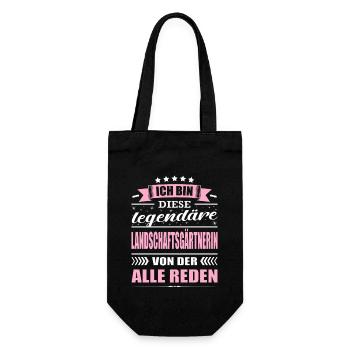 Ich Bin Diese Legendäre Landschaftsgärtnerin - Geschenkbeutel für Flaschen - Schwarz - Vorne