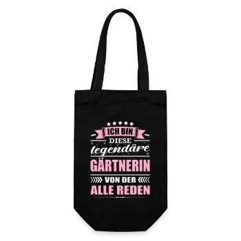 Ich Bin Diese Legendäre Gärtnerin Garten - Geschenkbeutel für Flaschen - Schwarz - Vorne