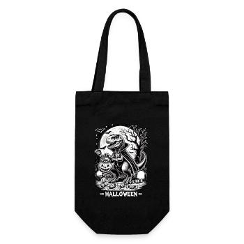 Drôle de vampire T-Rex aime les bonbons - Sac à bouteille - noir - Devant