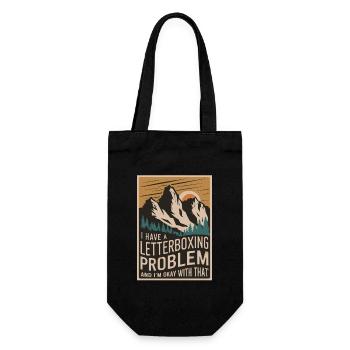 J’ai un problème de boîte aux lettres drôle - Sac à bouteille - noir - Devant