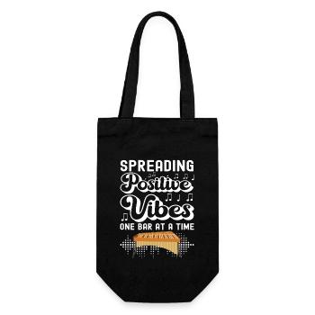 Vibraphon Vibraphonist - Geschenkbeutel für Flaschen - Schwarz - Vorne