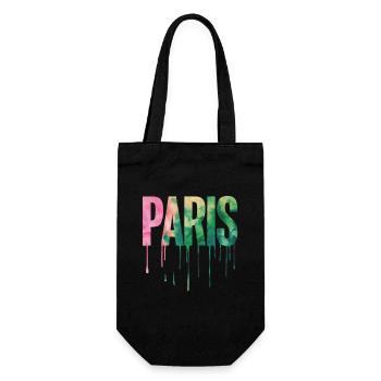 Paris Souvenir Aquarell - Geschenkbeutel für Flaschen - Schwarz - Vorne