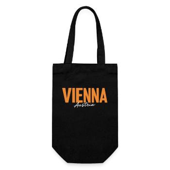 Vienna Austria Souvenir for Travel - Gift Bag for Bottles - black - Front