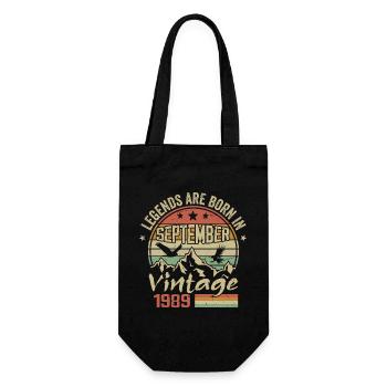 September 1989 Birthday Gift September 1989 - Gift Bag for Bottles - black - Front