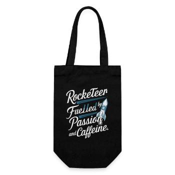 Model Rocket - Gift Bag for Bottles - black - Front