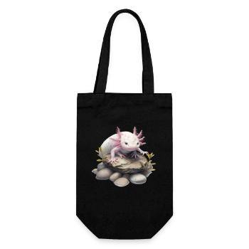 Axolotl Motif Tail Lurch Animal Lover Headphones - Gift Bag for Bottles - black - Front