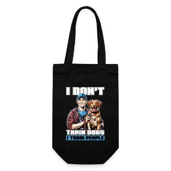 Dog Trainer I Don't Train Dogs Animal Psychologist - Gift Bag for Bottles - black - Front