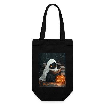 Cadeau d’Halloween Femmes Hommes Enfants Décoration - Sac à bouteille - noir - Devant
