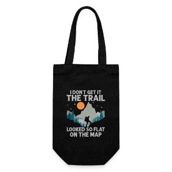 I Don't Get It The Trail Hiking Hiker - Geschenkbeutel für Flaschen - Schwarz - Vorne