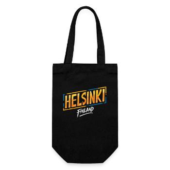 Helsinki Finland Souvenir - Geschenkbeutel für Flaschen - Schwarz - Vorne
