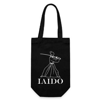 iaido - Geschenkbeutel für Flaschen - Schwarz - Vorne