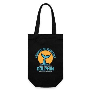 Vous pouvez être un dauphin plage vacances biologie marine - Sac à bouteille - noir - Devant