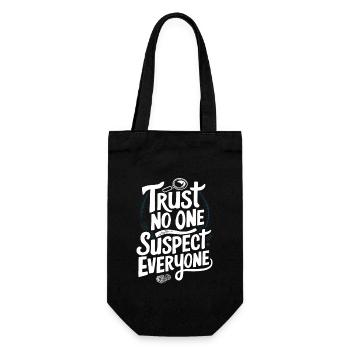 Murder Mystery Dinner Outfit, Party, Crime Scene - Gift Bag for Bottles - black - Front