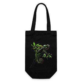 Caméléon Animal Amoureux des animaux Casque Reptiles - Sac à bouteille - noir - Devant