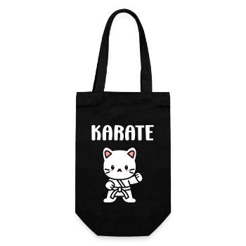 Karate - Geschenkbeutel für Flaschen - Schwarz - Vorne