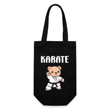 Karate - Geschenkbeutel für Flaschen - Schwarz - Vorne