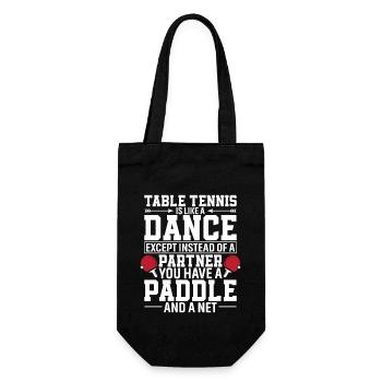 Le tennis de table est comme une danse, sauf qu’au lieu d’une - Sac à bouteille - noir - Devant