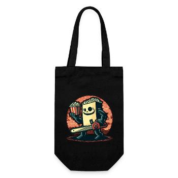 Scary Psycho Popcorn pour les films d’horreur - Sac à bouteille - noir - Devant