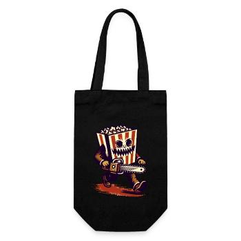 Scary Psycho Popcorn pour les films d’horreur - Sac à bouteille - noir - Devant