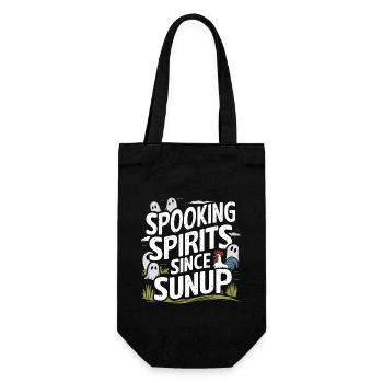 Ghost Bait Halloween Parapsychology Paranormal - Gift Bag for Bottles - black - Front