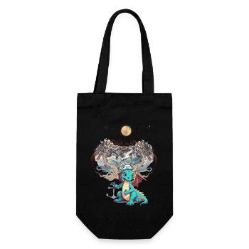 Dragon Dragon Marin Marin Marin Enfant - Sac à bouteille - noir - Devant