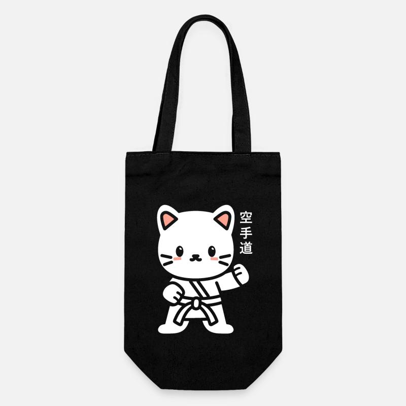 Karate - Geschenkbeutel für Flaschen - Schwarz