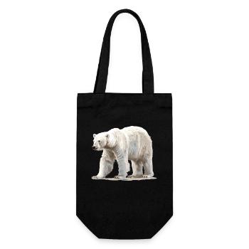 Polar Bear Eisbären Eisbär - Geschenkbeutel für Flaschen - Schwarz - Vorne