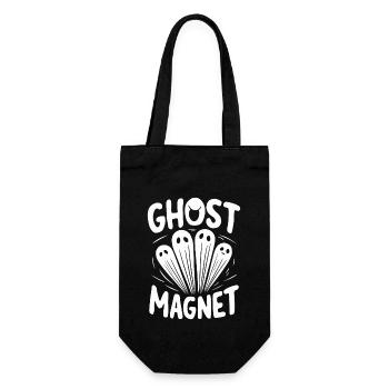 Geisterköder Halloween Parapsychologie Paranormal - Geschenkbeutel für Flaschen - Schwarz - Vorne