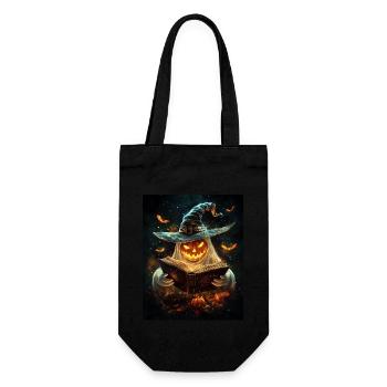 Cadeau d’Halloween Femmes Hommes Enfants Décoration - Sac à bouteille - noir - Devant