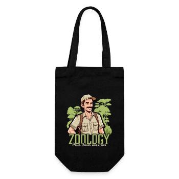 Zoologie Pattes Griffes Et Animalier Scientifique Zoologiste - Sac à bouteille - noir - Devant