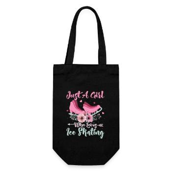 Heart on Ice: A Girl's Skating Journey - Gift Bag for Bottles - black - Front