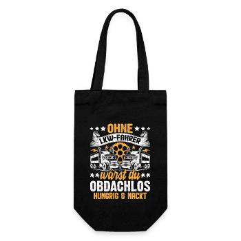 Truck Driver Trucker Saying - Gift Bag for Bottles - black - Front