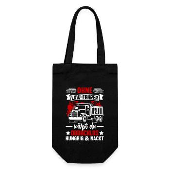 Truck Men's Design Saying Gift - Gift Bag for Bottles - black - Front