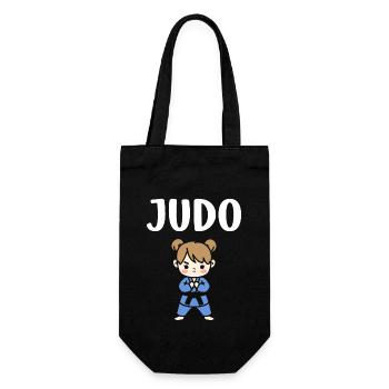 Judo - Geschenkbeutel für Flaschen - Schwarz - Vorne