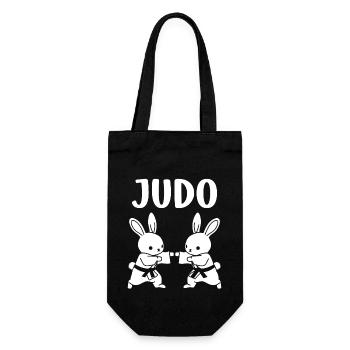 Judo - Geschenkbeutel für Flaschen - Schwarz - Vorne