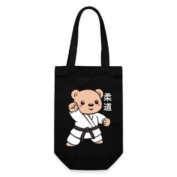 judo - Gift Bag for Bottles - black - Front