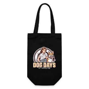 Dog Trainer Dog Days Are Training Animal Lover - Gift Bag for Bottles - black - Front