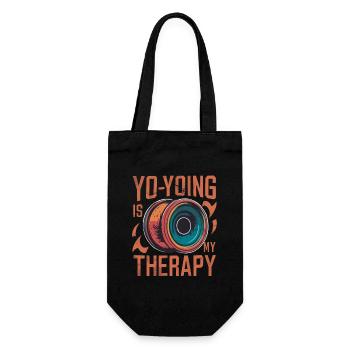 Le yo-yoing est ma thérapie rétro - Sac à bouteille - noir - Devant