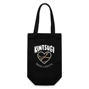 Kintsugi Broken est un Kintsukuroi élégant et magnifique - Sac à bouteille - noir - Devant