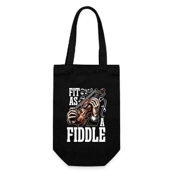 Fiddle Fit As A Fiddle Musician Violon Méloman - Sac à bouteille - noir - Devant