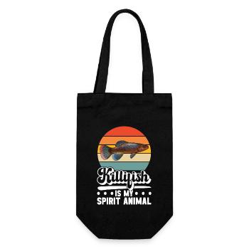 Killifish Quarium Fish - Gift Bag for Bottles - black - Front