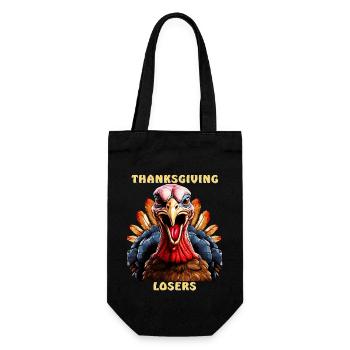 TRUTHAHN THANKSGIVING LOSERS - Geschenkbeutel für Flaschen - Schwarz - Vorne