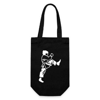 Taekwondo - Geschenkbeutel für Flaschen - Schwarz - Vorne