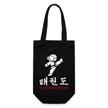 Taekwondo - Geschenkbeutel für Flaschen - Schwarz - Vorne
