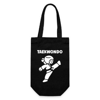 Taekwondo - Geschenkbeutel für Flaschen - Schwarz - Vorne