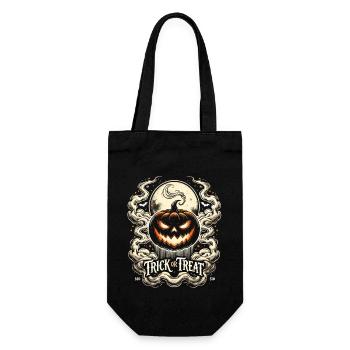 Trick or Treat - Halloween Saying Shirt - Gift Bag for Bottles - black - Front