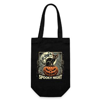 Halloween - « Spooky Pumpkin Night » - Sac à bouteille - noir - Devant