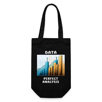 DATA PERFECT ANALYSIS - Gift Bag for Bottles - black - Front