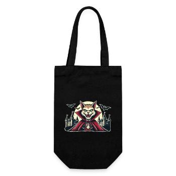 Chat vampire Chat d’Halloween mignon drôle - Sac à bouteille - noir - Devant